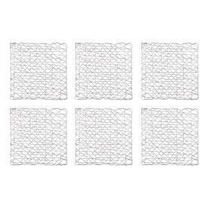 DII Woven Paper Placemat Set 6 Piece, Silver, 16x16" - 1 of 4