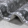 TackView Washable   Trellis Vintage Indoor Soft Anti-Slip Carpet Boho Floral Distressed Aesthetic Foldable Thin - 3 of 4