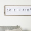 VIP Wood 59 in. White Stay Awhile Wall Sign - image 4 of 4