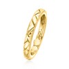 Ross-Simons Italian 14kt Yellow Gold Patterned Ring Size 6.5 - 2 of 3