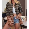 Women's Girlfriend Button Down Long Sleeve Top - BiBi - 2 of 4