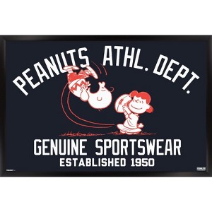 Trends International Peanuts: Varsity Sports - Football Framed Wall Poster Prints - 1 of 4