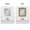 Amanti Art Mirror Makeover Bathroom Mirror Frame Border Kit - Fully Assembled Peel and Stick Frame - Mirror NOT Included - Parlor Trim - 4 of 4