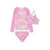 Lands' End Big Kids 3 Piece UPF 50 Sun Protection Rash Guard Set - 2 of 3