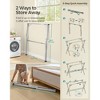 SONGMICS Clothes Drying Rack, Heavy-Duty Laundry Drying Rack, 52.4-78.7 Inches Extendable, Foldable Freestanding Airer, Stainless Steel, Dove Gray - 4 of 4