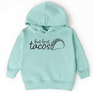 The Juniper Shop But First, Tacos Outline Toddler Hoodie - 1 of 4