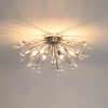 LLHZSY 6-Light 25 3/5" Dandelion Firework Crystal Flush Mount Ceiling Lights Fixture-Black - 2 of 4