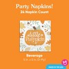 Big Dot of Happiness Little Pumpkin Party Napkins, Fall Birthday or Orange Pumpkin Baby Shower Decor, White 3-Ply Paper Beverage Napkins - 24 Count - 4 of 4