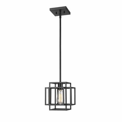 Titania Matte Black Mini Pendant Light - Indoor/Outdoor Contemporary Design