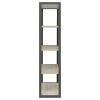 Kumasinova 72" 4-Tier Tall Bookshelf,Modern Bookcase with Open Back Design,Book Shelf for Living Room,Bedroom&Office,White+Gray - 4 of 4