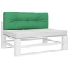 vidaXL Outdoor Pallet Cushion - 47.2"x15.7"x4.7", 100% Polyester Fabric, Durable & Comfortable - Green - 3 of 4