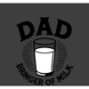 Dad Bringer Of Milk Adult Crew Neck Short Sleeve Tee - 2 of 2