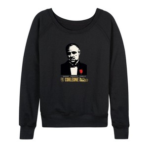 Women's - The Godfather - 50th Anniversary Edition Lightweight French Terry Wide Neck Long Sleeve Shirt - 1 of 4