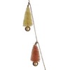 Storied Home Sisal Bottle Brush Tree Garland with Gold Balls and Jute Cord, Pink, Chartreuse and Orange Color - 3 of 4