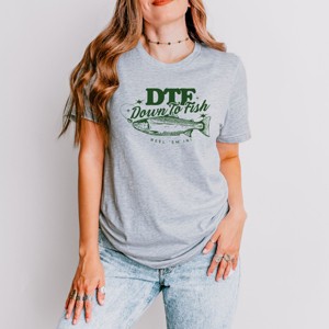 Simply Sage Market Down To Fish Short Sleeve Tee - 1 of 4
