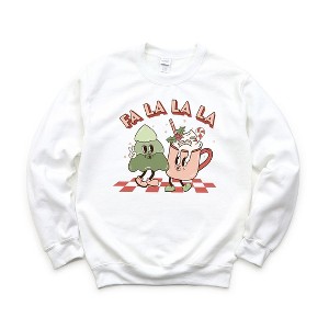 Simply Sage Market Women's Graphic Sweatshirt Retro Fa La La - 1 of 2