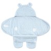 Hudson Baby Infant Boy Animal Faux Shearling Baby Outdoor Stroller Sack Wrap, Lt Blue, One Size - 3 of 3