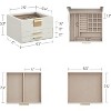 Glass Lid Jewelry Box 3 Layers 2 Drawers Modern White and Gold Finish Storage Organizer Display Case - 2 of 4
