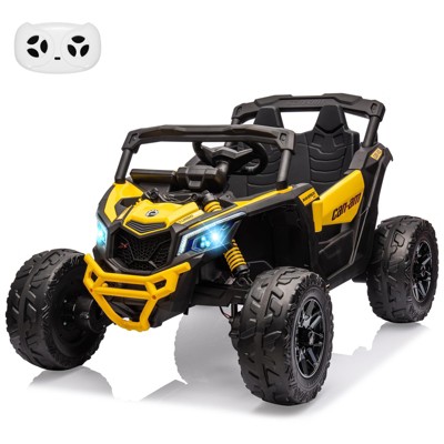 12V Ride on UTV Car, Licensed Can-Am Electric Off-Road UTV Car, Kids Truck Remote Control, Large Seat, Ride on Toy for Kids