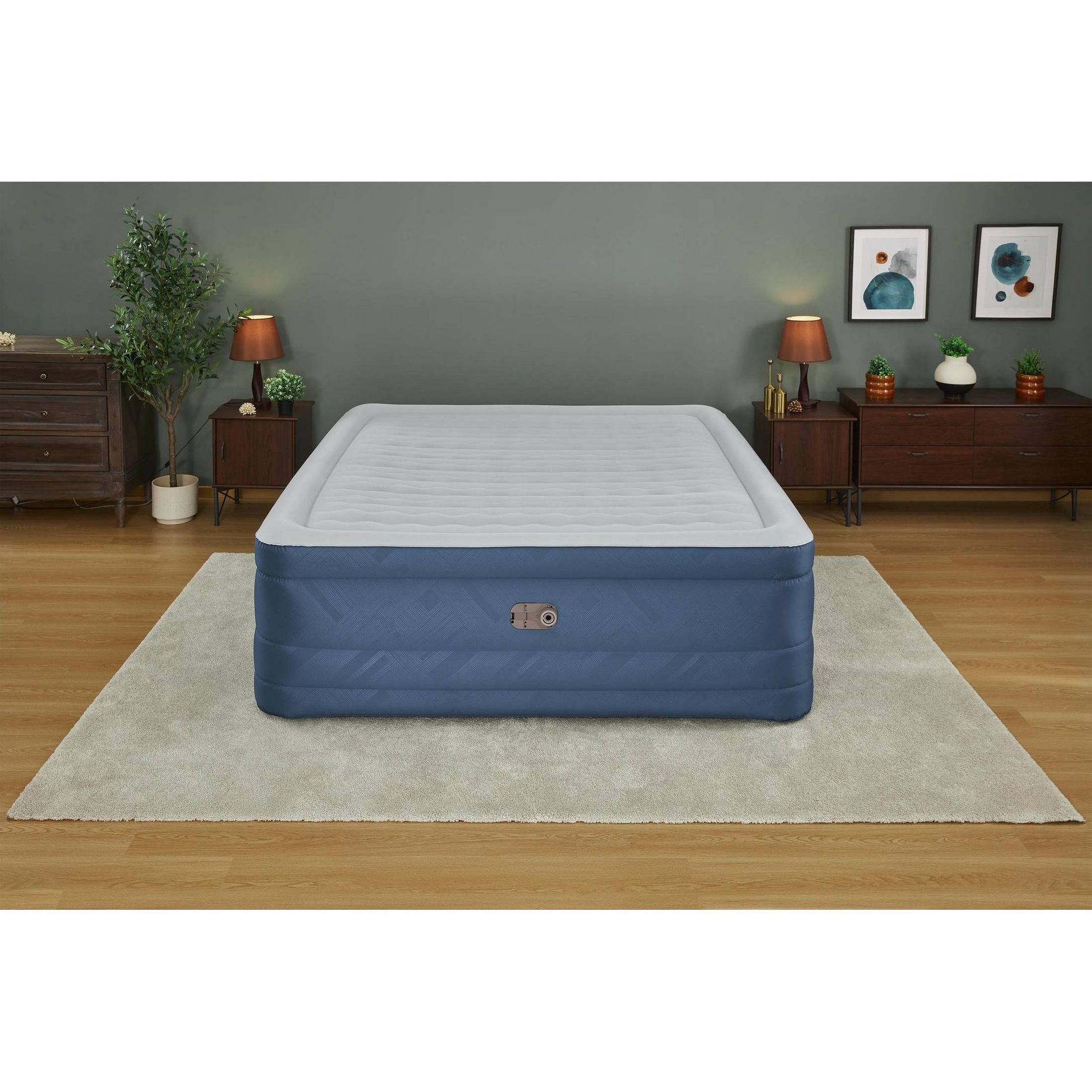 Bestway 24" King Tough Guard Air Mattress Built-in AC Pump
