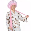 Anna-Kaci Silk Bonnet for Sleeping Satin Lined Hair Bonnet with Long Tie Band for Women Curly Hair - 4 of 4