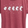 Women's - Instant Message - Cat Moon Phases Short Sleeve Graphic T-Shirt - 2 of 4