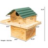JCs Wildlife X Large Barn Owl Box with Poly Lumber Roof and Exercise Platform - Our Biggest Barn Owl House - 4 of 4