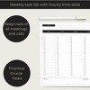 Blu Monaco Gold Edge Desk Pad – Undated Weekly Planner Notepad – 8.5 x 11, 50 Pages – Tear-Off Calendar for Scheduling and Organization - 2 of 4