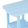 VINGLI HDPE Outdoor Side Table, Waterproof 2-Tier Patio Side Table End Tables for Patio Deck Porch Backyard Pool - 3 of 4