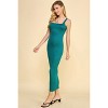 Slickblue Women’s Tank Maxi Dress, Square Neck with Low Back, Fitted Sleeveless Style, Color Options, Size S-L - 3 of 4
