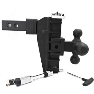 Trailer Hitches, Tri-Ball (1-7/8" x 2" x 2-5/16") Drop Hitch, Adjustable Trailer Hitch Fits 2.5-Inch Receiver, 6 Inch Drop/Rise Drop - 1 of 4