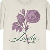 Vintage Rose Lovely Crew Neck Short Sleeve Tofu Unisex Adult T-shirt - 2 of 2