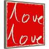Amanti Art Love Love by Jenny Frean Canvas Wall Art Print Framed 22-in. x 22-in. - 3 of 4
