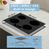 Equator 24" Built-In 4 Burner Induction Cooktop 9 Level POWER BOOST 220V - 3 of 4