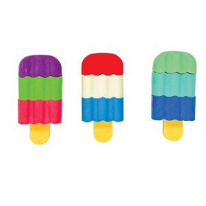 Geddes Scented 3D Ice Cream Bar Erasers - 48 per bag - 1 of 4