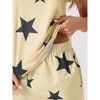 cheibear Women's Cotton Star Print Sleeveless Top and Shorts Casual Pajama 2 Piece Sets - image 4 of 4