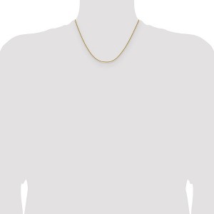 Chisel Stainless Steel Polished Yellow IP-plated 1.5mm 18" Curb Chain Necklace - 1 of 4