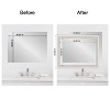 Amanti Art Mirror Makeover Bathroom Mirror Frame Border Kit- Fully Assembled Peel and Stick Frame - Mirror NOT Included - Trio  Trim - 4 of 4