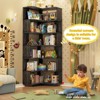 Aheaplus 6-Tier Corner Book Shelves, Freestanding Bookcase Storage Shelving - 3 of 4