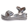 Badgley Mischka Girls' Dress Sandals - 3 of 4