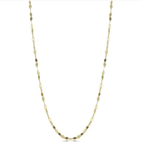 Pompeii3 14k Yellow Gold 1.9-mm Mirror Flat Link Chain (18 Inches