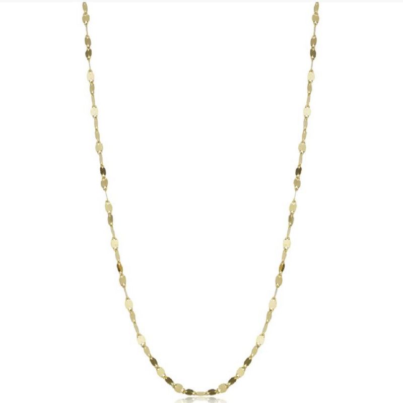 Pompeii3 14k Yellow Gold 1.9-mm Mirror Flat Link Chain (18 inches), 1 of 6