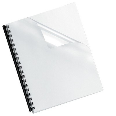 Fellowes Crystals Presentation Covers Letter Size Clear 25/Pack (52043) 789338