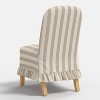 Replacement Ruffled Slipcover Only for Rounded Back Dining Chair - Threshold™ - 4 of 4