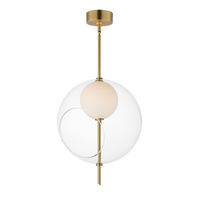 ET2 Lighting Martini 1 - Light Pendant in  Natural Aged Brass