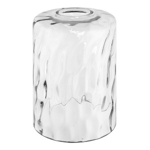 YANSUN 6.5 in. Clear Water Glass Cylindrical Lamp Shade with 1 in. Neckless Glass Fitter for Pendant, Vanity Light - 1 of 1