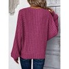 Womens Batwing Long Sleeve Shirts Fall Fashion Crewneck Tunic Tops Dressy Casual Loose Fit Lightweight Sweaters - 4 of 4