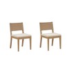 Nathan James Set of 2 Linus Dining Chair Brown Faux Leather - 2 of 4