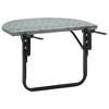 vidaXL Balcony Table Gray 23.6 in.x23.6 in.x15.7 in. Poly Rattan - 4 of 4