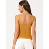Allegra K Women's Casual Knit V Neck Sleeveless Spaghetti Strap Cami Crop Tank Tops - 4 of 4
